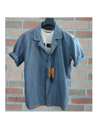 Geremia camicia denim BOWL JPN BLU