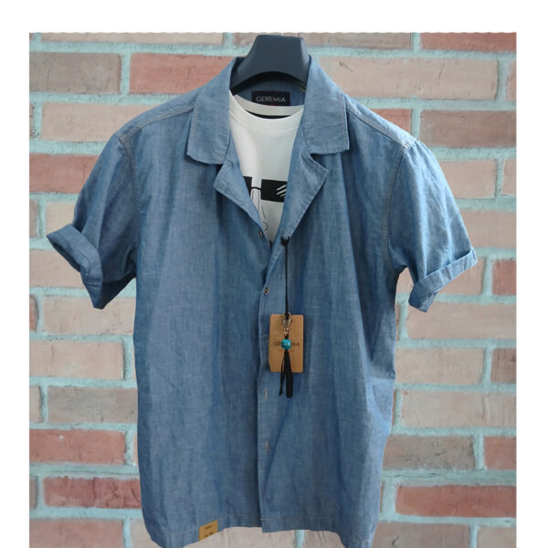 Geremia camicia denim BOWL JPN BLU